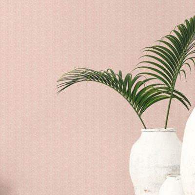 Galerie Small Prints Pink Small Paisley Wallpaper Roll from B&Q
