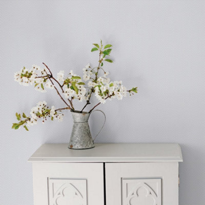 Galerie Small Prints Blue Tiny Tulip Wallpaper Roll from B&Q