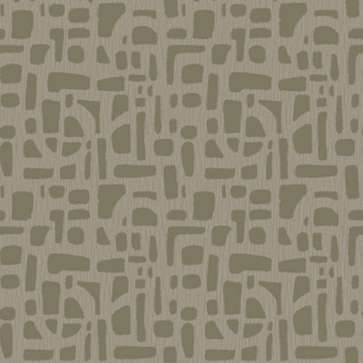 Galerie Zen Gold Geometric Dwp0364-01 Wallpaper from B&Q