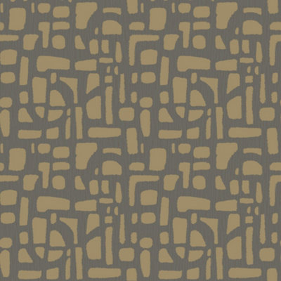 Galerie Zen Gold Geometric Dwp0364-03 Wallpaper from B&Q