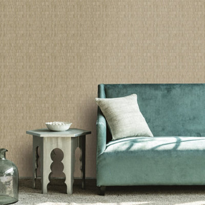 Galerie Zen Green Stripe Dwp0362-01 Wallpaper from B&Q