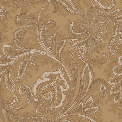 Galerie Elegance Bronze Paisley Wallpaper Dwp0355-06 from B&Q