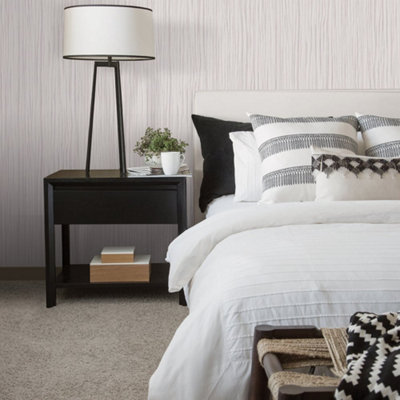 Galerie Natural Fx Silver Grey Raffia Embossed Wallpaper from B&Q