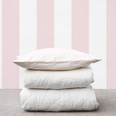 Galerie Smart Stripes 3 Pink Surface Stripe Smooth Wallpaper from B&Q