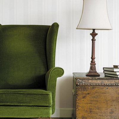 Galerie Palazzo White Silk Stripe Embossed Wallpaper from B&Q
