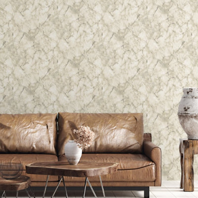 Galerie Natural Fx 2 Bronze Marble Effect Wallpaper Roll from B&Q