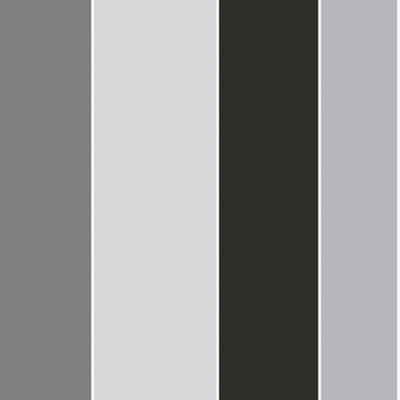 Galerie Smart Stripes 3 Grey/black Wide Stripe Wallpaper Roll from B&Q
