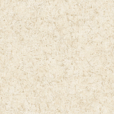 Galerie Texture Fx Creams White Ochre Scratch Textured Wallpaper from B&Q