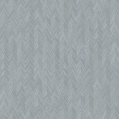 Galerie Texture Fx Denim Blue Silver Fibre Weave Textured Wallpaper from B&Q