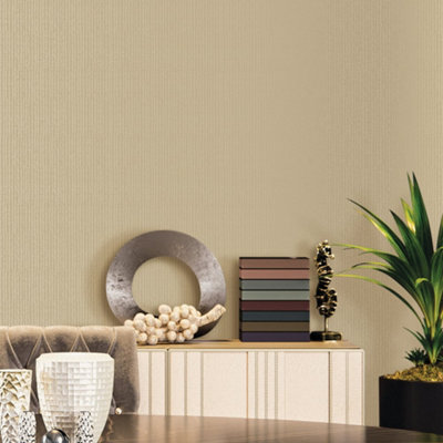 Galerie Metallic Fx Gold Metallic Weave Textured Wallpaper from B&Q