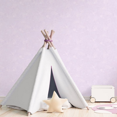Galerie Tiny Tots 2 Light Purples Glitter Baby Texture Smooth Wallpaper from B&Q