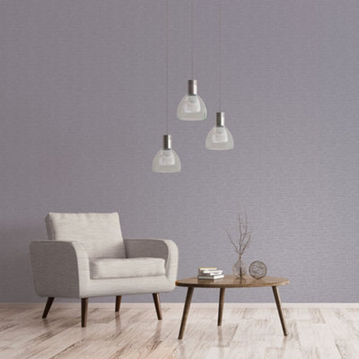 Galerie Emporium Purple Mottled Metallic Plain Smooth Wallpaper from B&Q