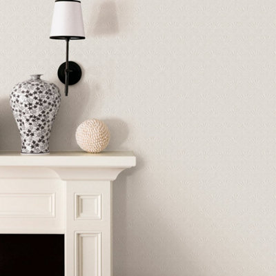 Galerie Boutique Collection Metallic Geometric Fan Wallpaper from B&Q