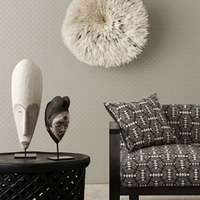 Galerie Boutique Collection Metallic Geometric Fan Wallpaper from B&Q