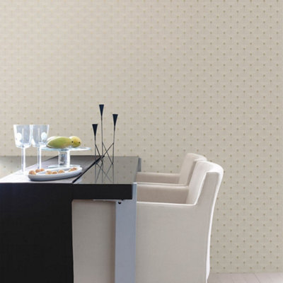 Galerie Boutique Collection Metallic Geometric Key Wallpaper from B&Q