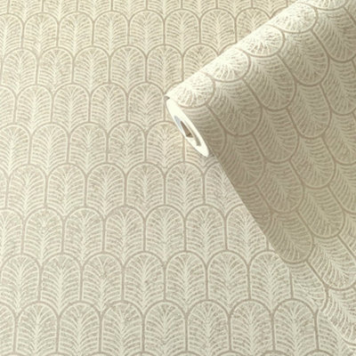 Galerie Lustre Collection Geo Arch Wallpaper Roll from B&Q