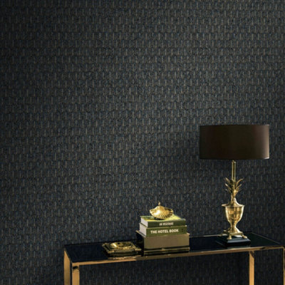 Galerie Lustre Collection Geo Arch Wallpaper Roll from B&Q