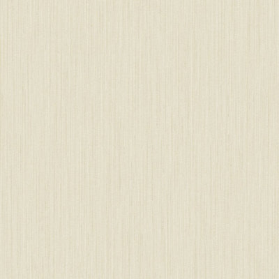 Galerie Utopia Cream Vertical Weave Stripe Sheen Finish Wallpaper Roll from B&Q