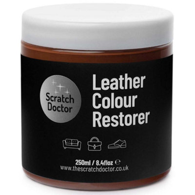 The Scratch Doctor Scratch Doctor Leather Colour RestorerRecolouring Balm For Faded And Worn Leather 250Ml Medium Brown from B&Q