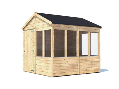 Dunster House Potting Shed Apex Roof W8' X D8' (W2.4M X D2.4M) SuperfeltOverlord Modular from B&Q