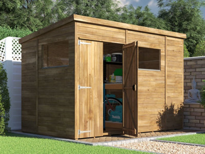 Dunster House Shed Garden Storage Workshop 3 X 1.8M (10' X 6') 15mm Walls Window Overlord Pent