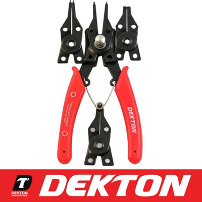 B&Q -  5Pc Circlip Internal External Plier Snap Ring Tool Set Anti Slip