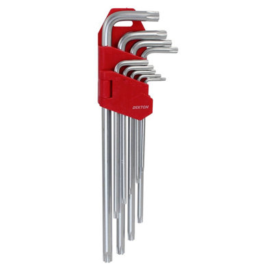 Dekton Dt85517 Extra Long Torx Key Set Size 9