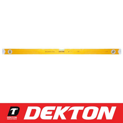 Dekton 48'' 1200Mm Builders Spirit Level Milled Edges Ridged Body End Protector