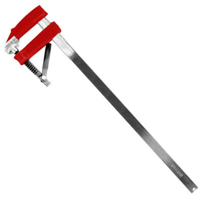 DEKTON Cast Iron Bricklayers 50mm X 300mm F Clamp Woodworking Metal Clamp Building from B&Q
