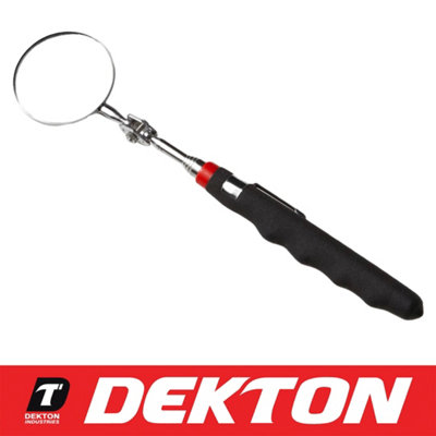 Dekton Telescoping Round Inspection Mirror 700mm 360 Degrees Full Rotation from B&Q