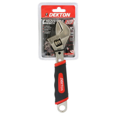 Dekton Dt20440 Sure Grip Adjustable Spanner 8 Inch from B&Q