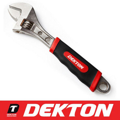 Dekton Sure Grip Adjustable Spanner Monkey Wrench 10" 250 mm Size Heat Treated from B&Q