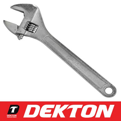 Dekton 10" Straight Adjustable Spanner from B&Q