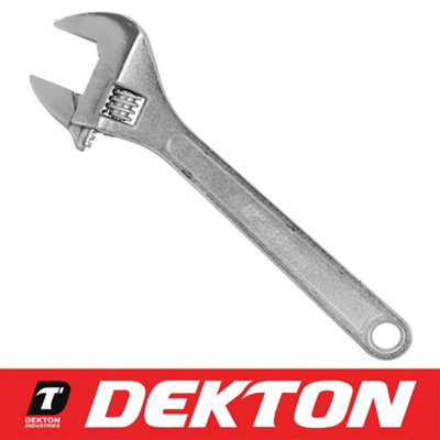 Dekton Adjustable Spanner Monkey Wrench 12" 300mm Size Heat Treated Carbon Steel from B&Q