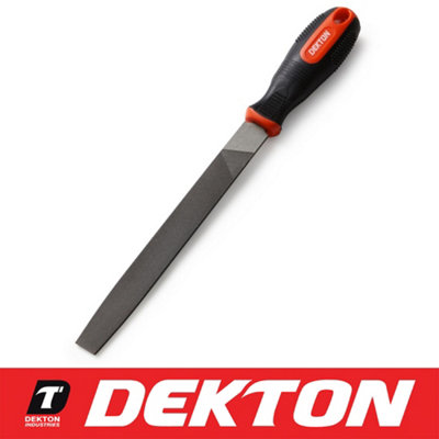 Dekton 200mm Engineers Flat Metal File Second Cut Filing For Wood Metal 8" from B&Q