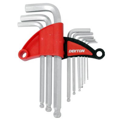 Dekton 9Pc Short Ball End Torx Key Set 1.5mm-10mm from B&Q