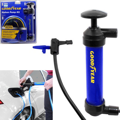 Goodyear Siphon Pump Petrol Diesel Fuel Oil Extractor Transfer Car Tank Shortage - Image 5