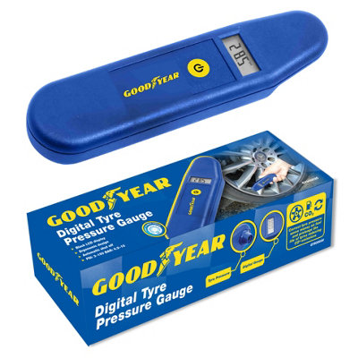 Goodyear Digital Lcd Tyre Pressure Gauge Tester Measurement Car Motorcycle Bike from B&Q