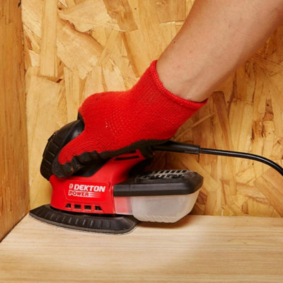 Dekton Dt80764 Hook & Loop Detail Sanding Sheets 100mm X 140mm 60G from B&Q