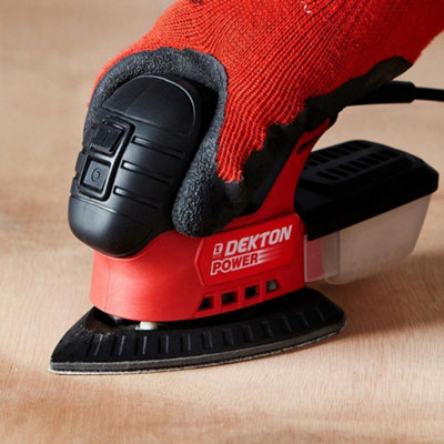 Dekton Dt80766 Hook & Loop Detail Sanding Sheets 100mm X 140mm 80G from B&Q