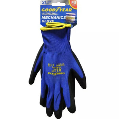B&Q -  Ultimate Nylon Pu Coated Protection Mechanics Work Gloves Extra Large