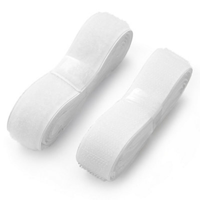 Dekton White 20mm X 1M Hook & Loop 100% NylonDt90868 from B&Q