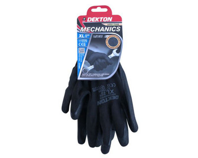Dekton Mechanics Nitrile Coated GlovesSize10/xl Dt70800 from B&Q