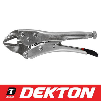 B&Q -  Straight Jaw Locking Grips Mole Gripping Adjustable Pliers 180mm (7")