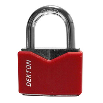 Dekton Dt70225 Covered Steel Padlock 50mm from B&Q