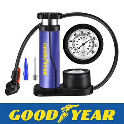 Goodyear Foot Pump For Car Tyres Bicycles Inflatables Motorcycles Swimming Pools from B&Q