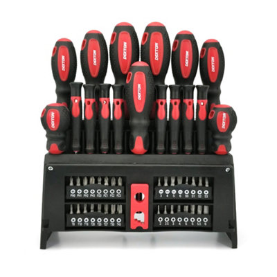 Dekton 50Pc Magnetic Precision Torx Pozi Hex Slotted Phillips Screwdriver Set from B&Q