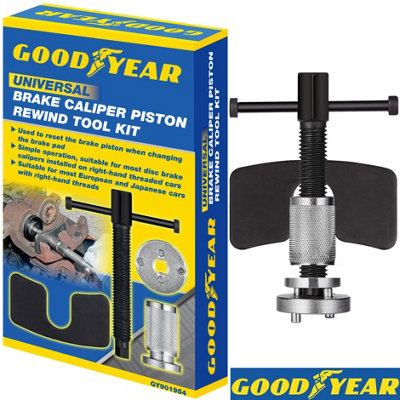 Vivo Goodyear Right Handed Brake Caliper Piston Rewind Tool Kit Set Wind Back Kit from B&Q