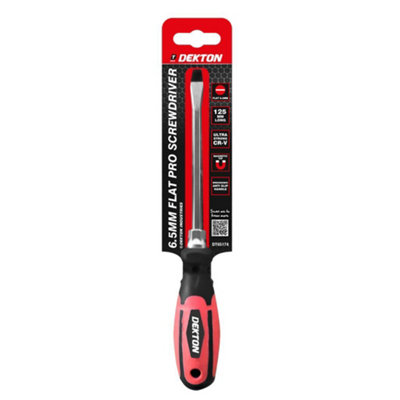 Dekton Dt65174 Flat 6.5mm X 125mm Pro Screwdriver from B&Q