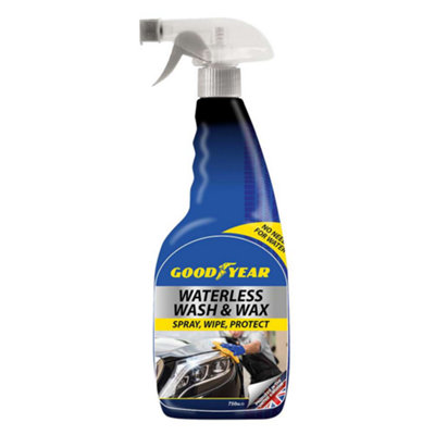 Goodyear Car Waterless Wash And Wax Dust Grime Cleaning Protect Spray 750Ml from B&Q